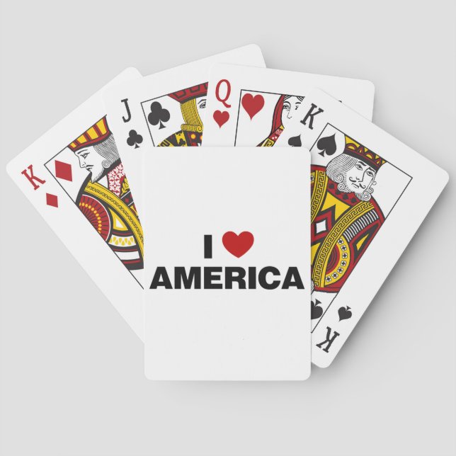 I Love America Playing Cards (Back)