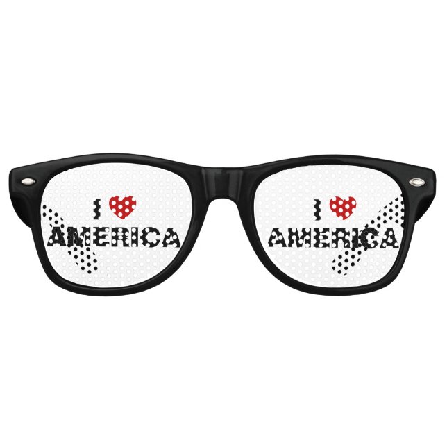 I Love America Retro Sunglasses (Front)