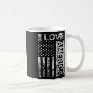 I Love America Shirt Usa Flag 4th July Independenc Coffee Mug
