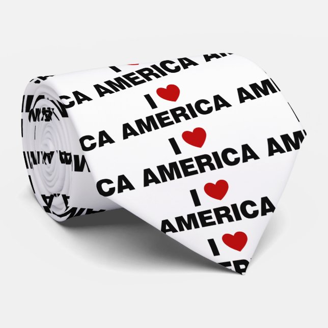 I Love America Tie (Rolled)