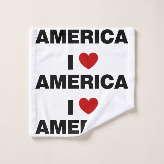 I Love America Wash Cloth (Wash Cloth)