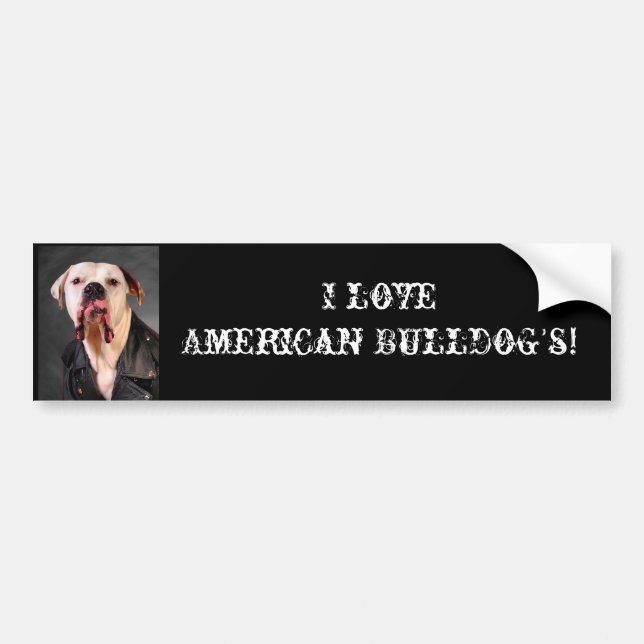 I love American Bulldog's! Bumper Sticker (Front)