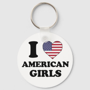 I love American girls Key Ring