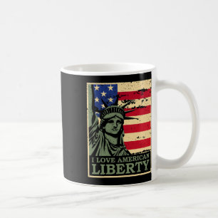 I Love American Liberty 4th Of July Independence D Coffee Mug