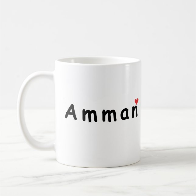 I love Amman Coffee Mug (Left)