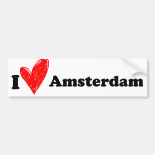 I love Amsterdam Bumper Sticker