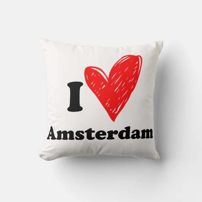 I love Amsterdam Cushion (Front)