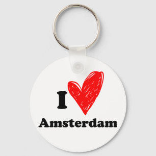 I love Amsterdam Key Ring