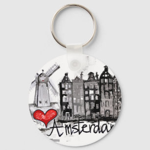 I love Amsterdam Key Ring