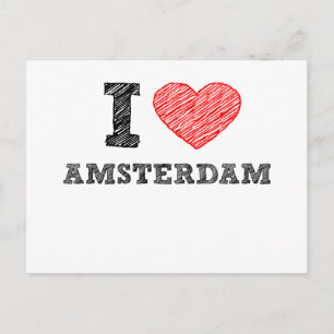 I Love Amsterdam Postcard