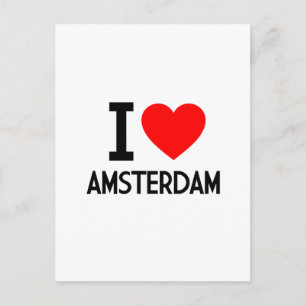 I Love Amsterdam Postcard