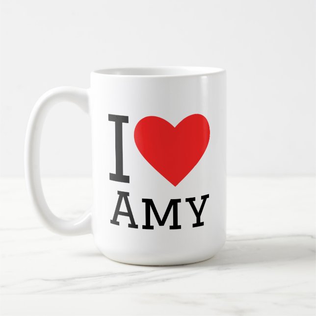 I love Amy  Coffee Mug (Left)