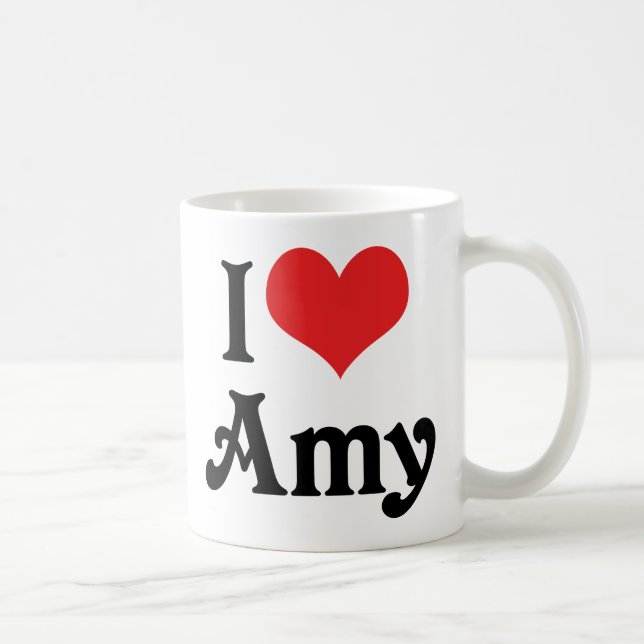 I Love Amy Coffee Mug (Right)