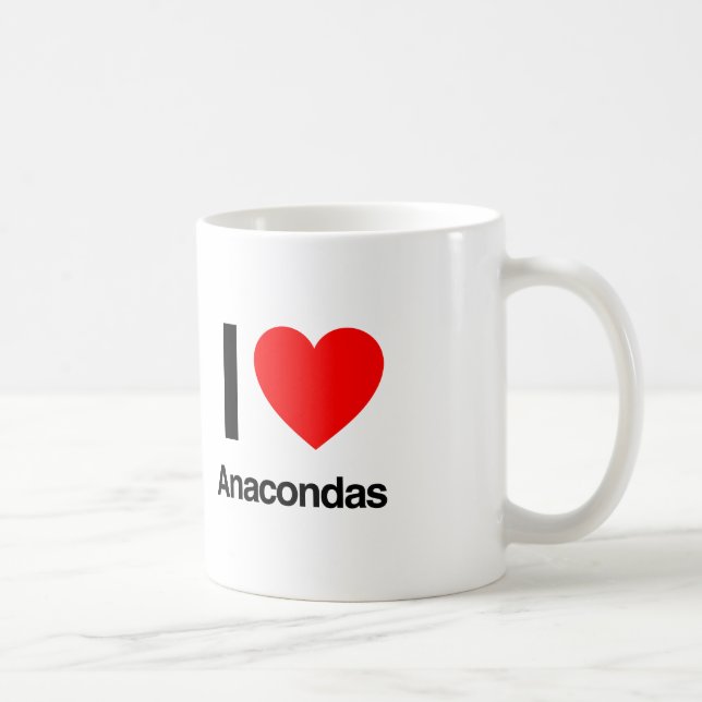 i love anacondas coffee mug (Right)
