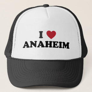 I Love Anaheim California Trucker Hat