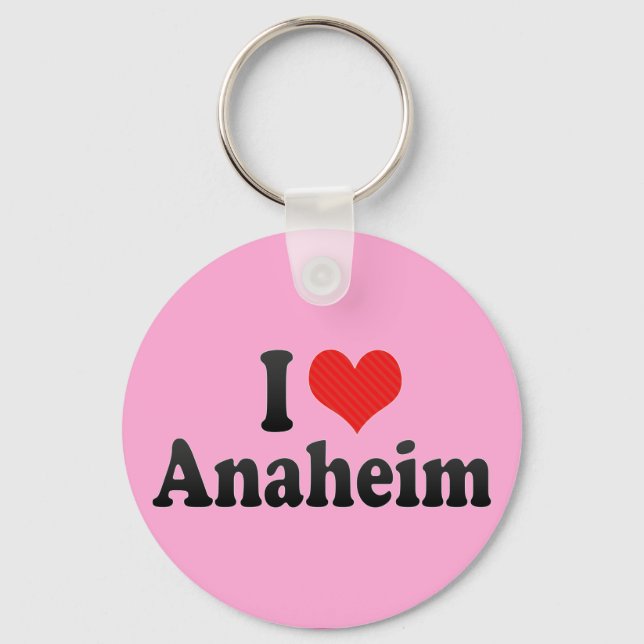 I Love Anaheim Key Ring (Front)