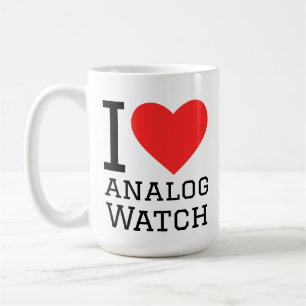 I love analog watch coffee mug