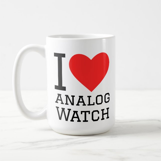 I love analog watch coffee mug (Left)