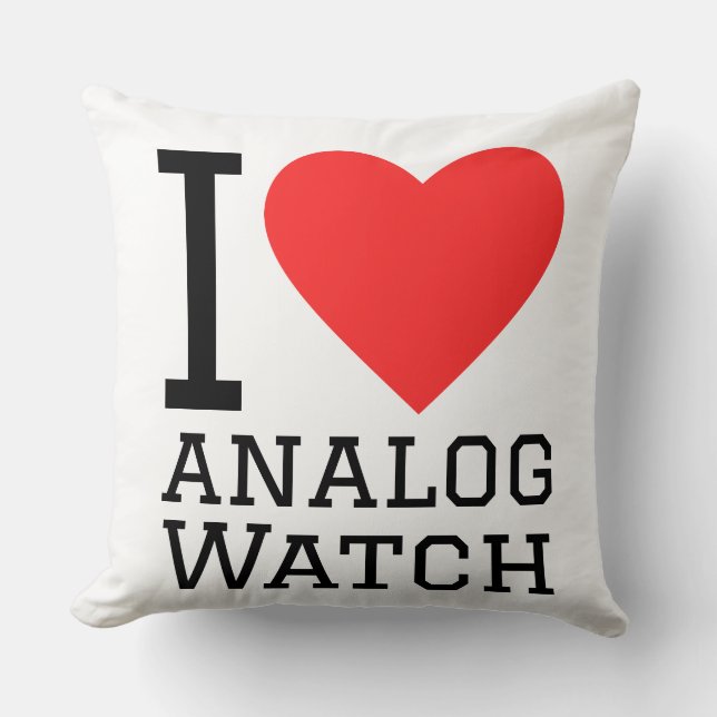 I love analog watch cushion (Front)