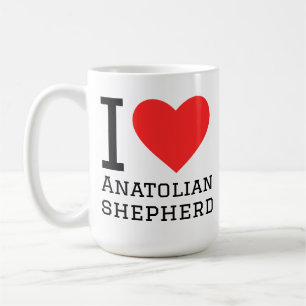 I love anatolian shepherd  coffee mug