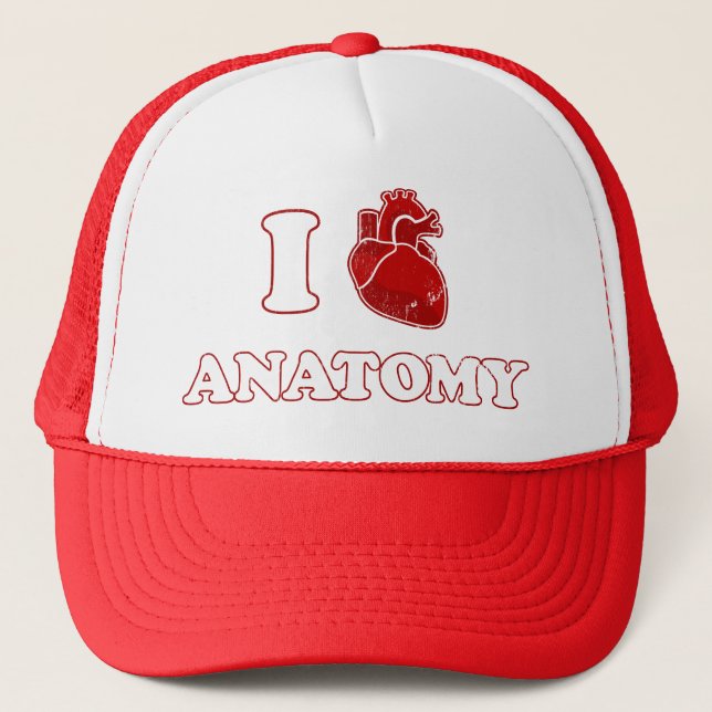 i love anatomy trucker hat (Front)
