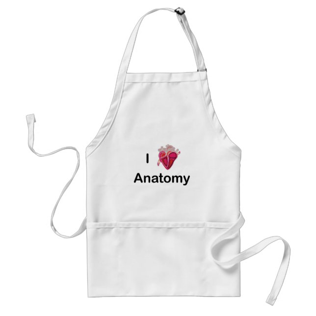 I Love Anatomy with human heart! Standard Apron (Front)