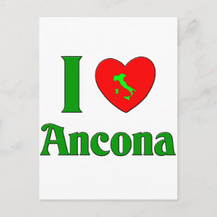 I Love Ancona Italy Postcard