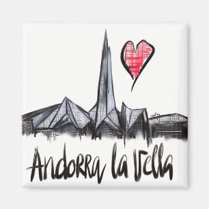 I love Andorra la Vella Magnet