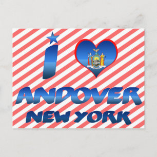 I love Andover, New York Postcard