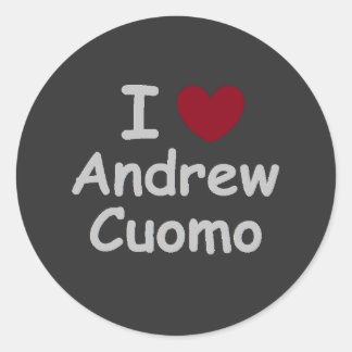 I Love Andrew Cuomo Classic Round Sticker