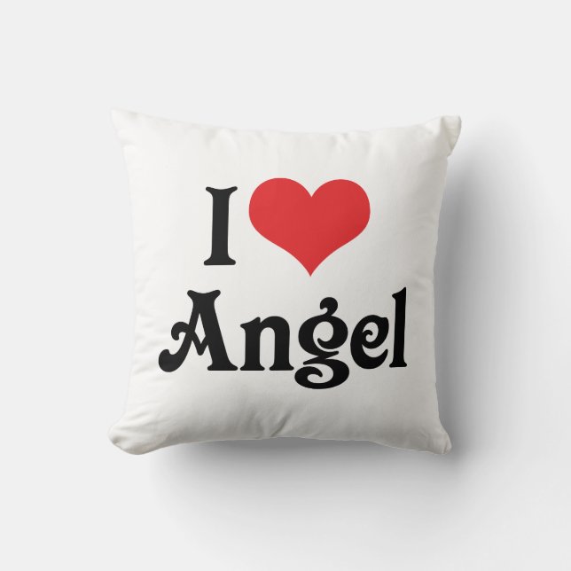 I Love Angel Cushion (Front)