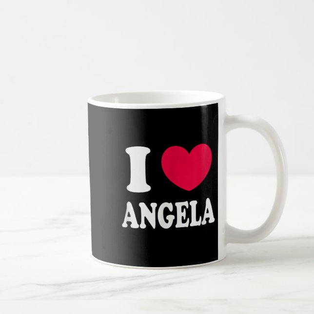 I Love Angela  Coffee Mug (Right)