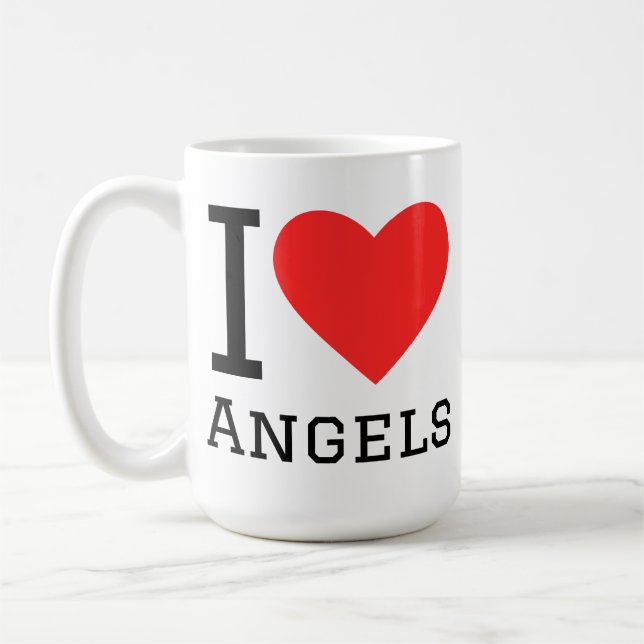 I love angels coffee mug (Left)