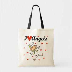 I Love Angels T-shirts and Gifts Tote Bag