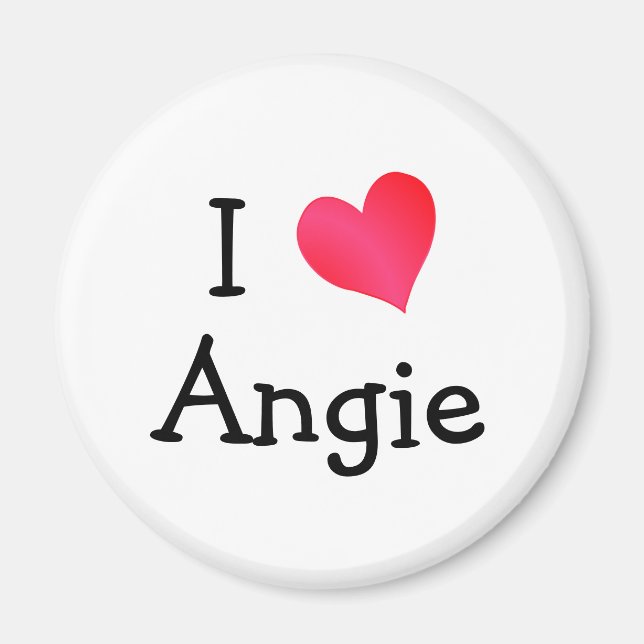 I Love Angie Magnet (Front)