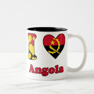 I love Angola Two-Tone Coffee Mug