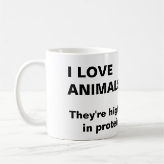 "I Love Animals" mug