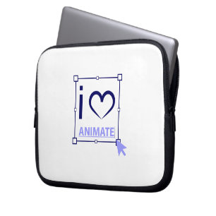 I Love Animate Laptop Sleeve