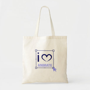 I Love Animate Tote Bag