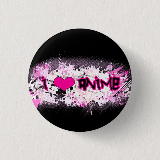 I love Anime Button (Front)