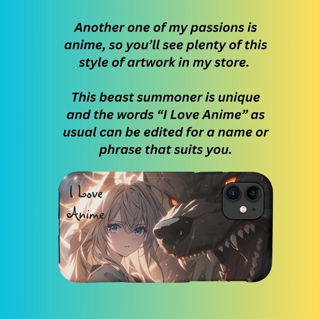 I Love Anime  Case-Mate iPhone Case (Creator Uploaded)