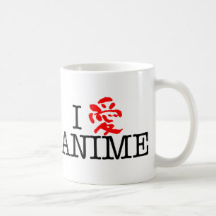 I Love Anime Coffee Mug