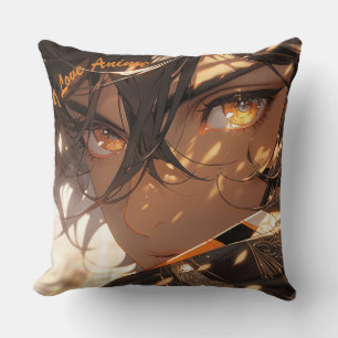 I Love Anime Throw Pillow