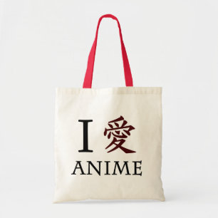 I Love Anime Tote Bag