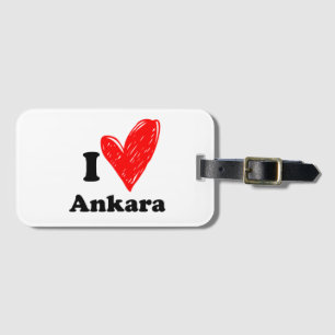 I Love Ankara Luggage Tag