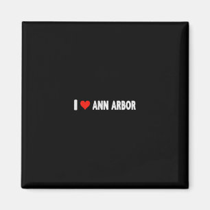 I Love Ann Arbor Michigan Heart Travel Trip Vacati Magnet