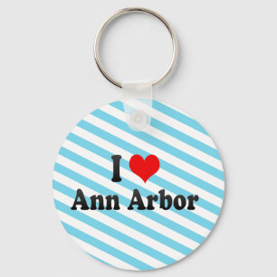 I Love Ann Arbor, United States Key Ring