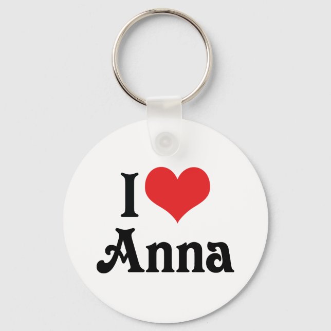 I Love Anna Key Ring (Front)