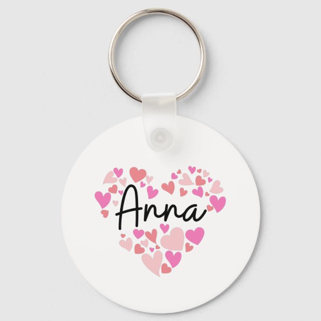 I love Anna Key Ring (Front)