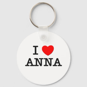 I Love Anna Key Ring